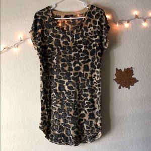 Cheetah print dress/ long shirt